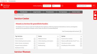 
                            8. Service-Center | Sparkasse Bayreuth