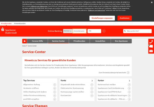 
                            10. Service-Center | Sparkasse Duderstadt