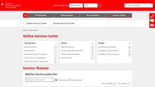
                            5. Service-Center | Sparkasse Märkisches Sauerland Hemer-Menden
