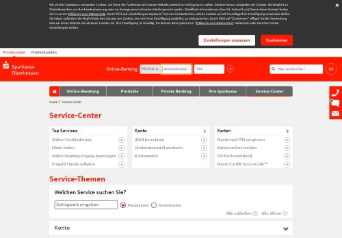 
                            6. Service-Center | Sparkasse Oberhessen