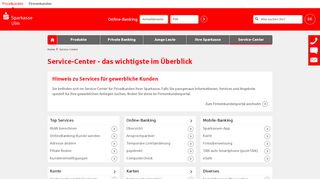 
                            9. Service-Center | Sparkasse Ulm