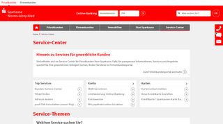 
                            9. Service-Center | Sparkasse Worms-Alzey-Ried