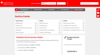 
                            9. Service-Center | Stadtsparkasse Haltern am See