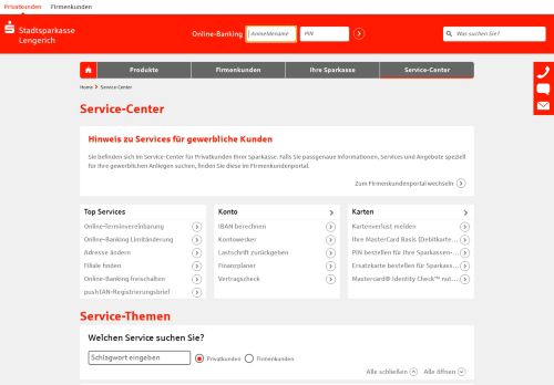 
                            5. Service-Center | Stadtsparkasse Lengerich