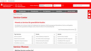 
                            10. Service-Center | Stadtsparkasse Oberhausen