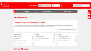 
                            11. Service-Center | Wartburg-Sparkasse