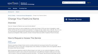 
                            7. Service - Change Your FlashLine Name - TeamDynamix