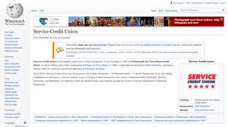 
                            13. Service Credit Union - Wikipedia