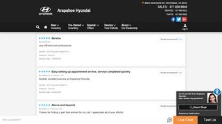 
                            6. Service Customer's Reviews | Arapahoe Hyundai