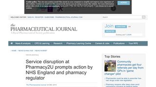 Service disruption at Pharmacy2U prompts action by NHS England ...