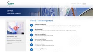 
                            2. Service – ELESCO EUROPA GmbH