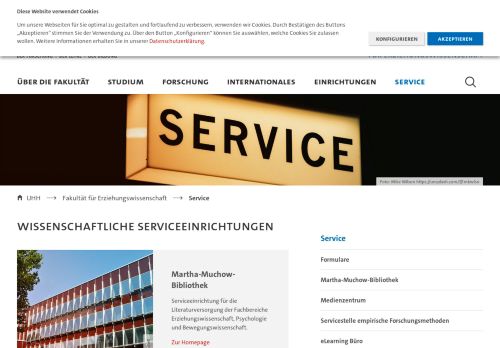 
                            6. Service : Fakultät für Erziehungswissenschaft : Universität Hamburg