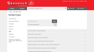 
                            4. Service - FAQ und Kontakt | BAUHAUS