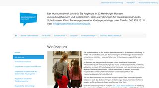 
                            4. Service & Informationen - Museumsdienst Hamburg