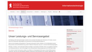 
                            7. Service - Informationstechnologie - HWR Berlin