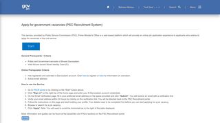 
                            8. Service List - Apply for government vacancies (PSC ...