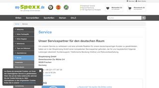 
                            3. Service - my-Spexx.de