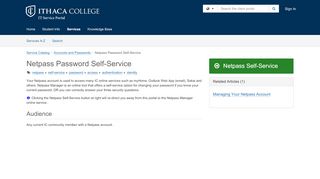 
                            7. Service - Netpass Password Self-Service - TeamDynamix