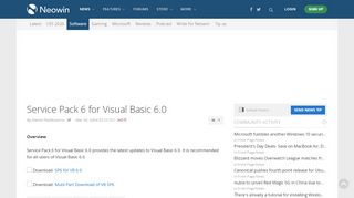 
                            13. Service Pack 6 for Visual Basic 6.0 - Neowin