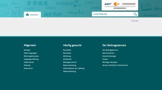 
                            6. Service-Portal des Beitragsservice von ARD, ZDF und ...