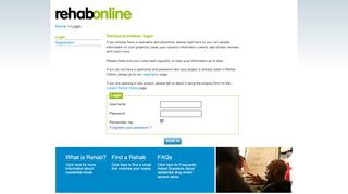 
                            12. Service Provider Login | rehabonline