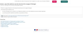 
                            13. Service Public : Ariane : pour être alerté en cas de crise lors d'un ...