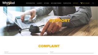 
                            6. Service Request Complaint - Whirlpool India