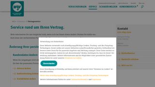 
                            7. Service rund um Ihren Vertrag. - wgv Versicherungen