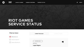 
                            8. Service Status | League of Legends