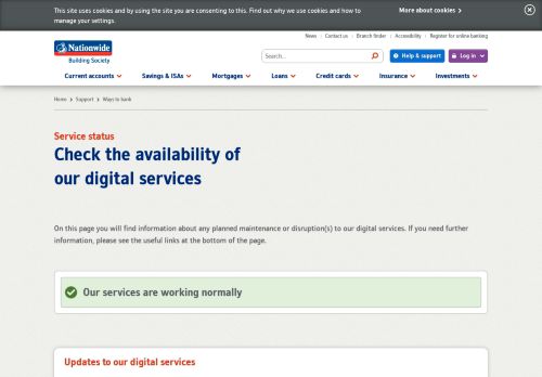 
                            12. Service Status | Nationwide