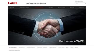 
                            8. Service & Support | Canon Medical Systems USA