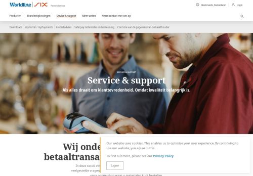 
                            6. Service & support – SIX Payment Services