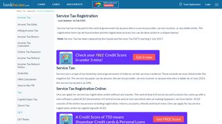 
                            10. Service Tax Registration in India – Check Status Online - BankBazaar