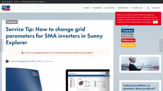 
                            4. Service Tip: How to change grid parameters for SMA inverters in ...