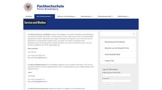 
                            4. Service und Medien | FHPol Brandenburg