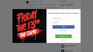 
                            9. Service Update! - PLEASE READ THE... - Friday the 13th: The Game ...