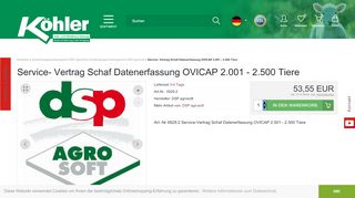 
                            12. Service- Vertrag Schaf Datenerfassung OVICAP 2.001 - 2.500 Tiere