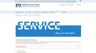 
                            9. Service - Volksbank Ruhr Mitte