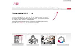 
                            1. service.aeb.de: Landingpage Login