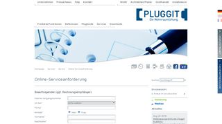 
                            7. Serviceanforderung - Pluggit