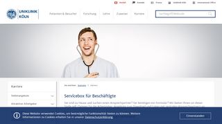 
                            4. Servicebox für Beschäftigte - Karriere | Uniklinik Köln