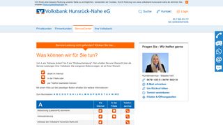 
                            11. ServiceCenter - Volksbank Hunsrück-Nahe