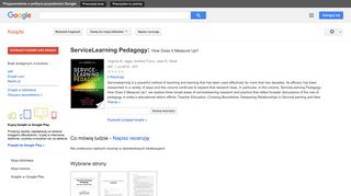 
                            13. ServiceLearning Pedagogy: How Does It Measure Up?