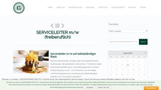 
                            2. SERVICELEITER m/w (freiberuflich) - GASTRONOMIE INSTITUT ...