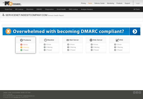 
                            5. servicenet.indesitcompany.com Domain Health - MxToolbox
