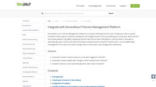 
                            9. ServiceNow Integration | Online Help Site24x7