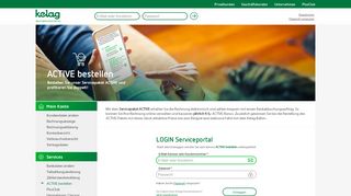 
                            12. Servicepaket ACTIVE bestellen - KELAG - Internet Self Services - Login