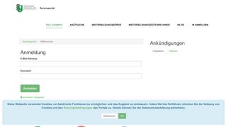 
                            2. Serviceportal - Ärztekammer Westfalen-Lippe