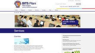 
                            3. Services - BITS Pilani