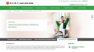 
                            4. Services - Business e-Banking - Online Services ... - Hang Seng Bank